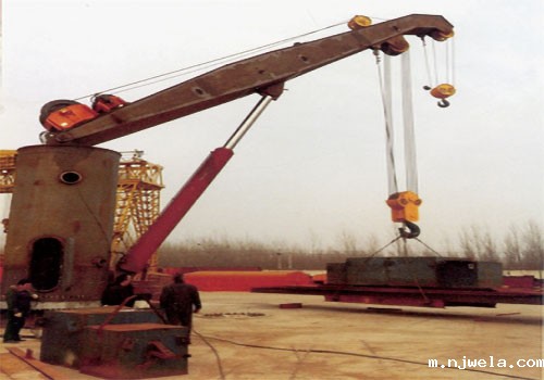 船用双吊钩液压回转起重机